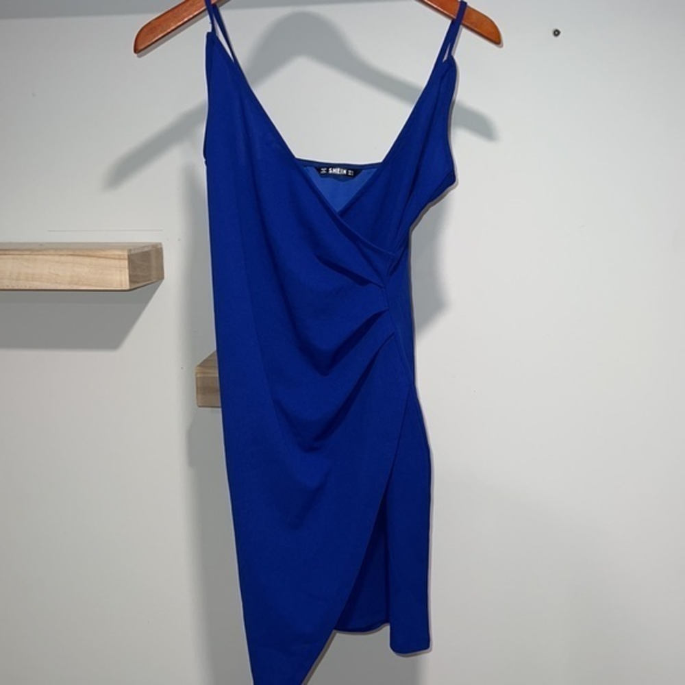 Bodycon blue slit dress brand new